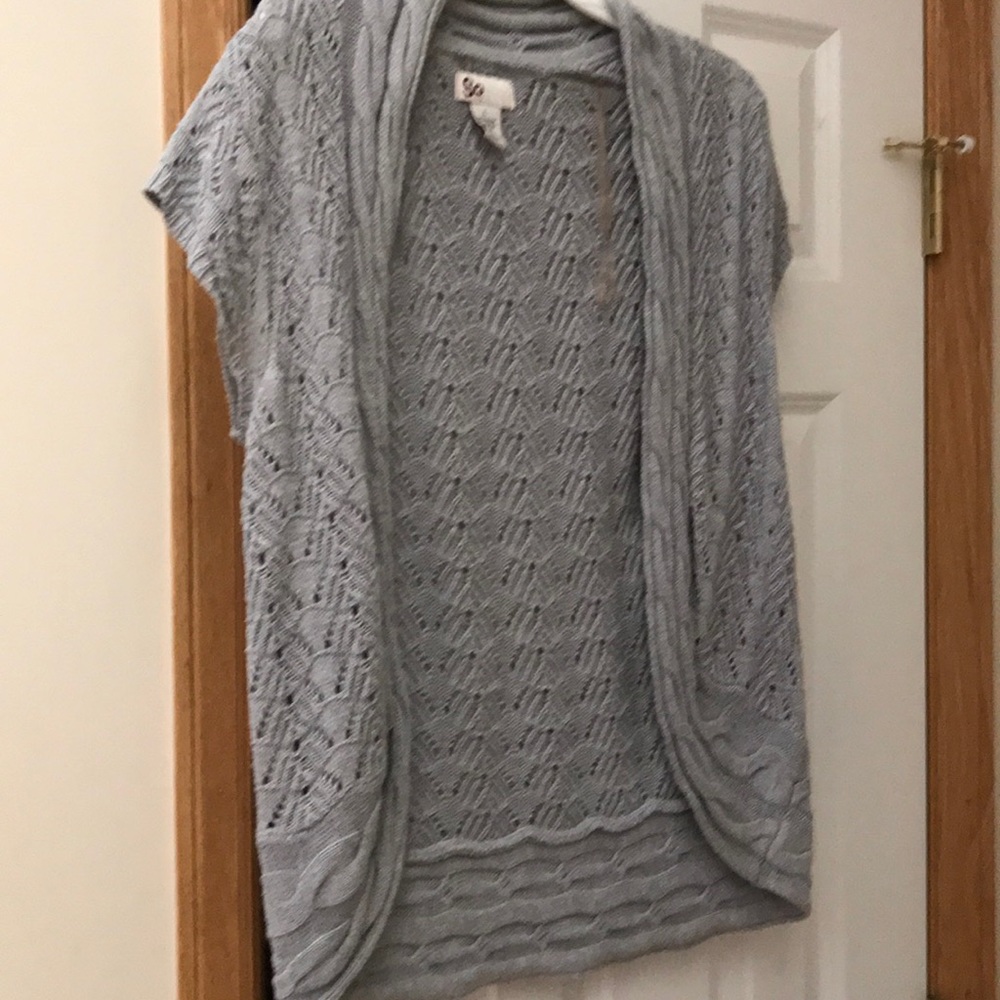 Short Sleeve Cardigan Sweater